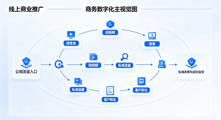 莒县线上商业推广怎么做？全域流量闭环搭建与低成本转化实战指南